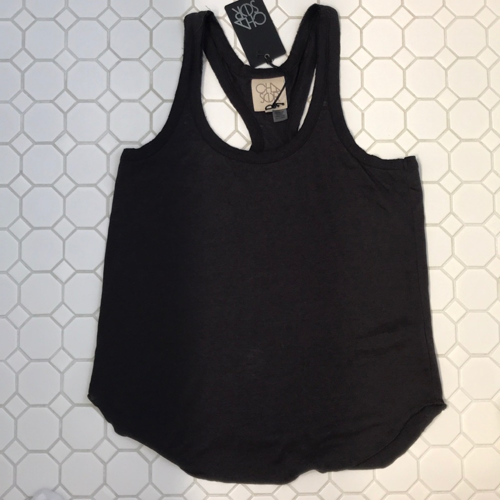 Chaser black Racer back tank